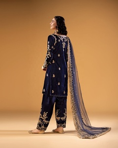 Vestido de boda de lujo, bordado de terciopelo, estilo indio, paquistaní, Kameez, gran oferta, Colección 2023 - Product Image 2