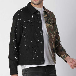 Veste en jean respirante OEM pour homme, veste en jean décontractée, veste boutonnée, veste en jean pour homme - Product Image 2