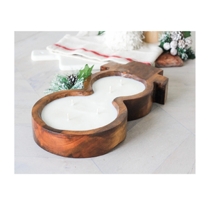 Cuencos de masa de madera más exigentes Cuencos de masa para hacer velas Vela de soja Decoración de cuencos de velas de madera - Product Image 6