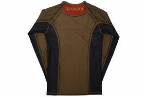 Factory Made Plain Dyed <b>Men</b> Rash Guard Custom Full Sleeves Compression Heat-Transfer Printed Anti-UV UPF50 Breathable Quick Dry - Product Image 5