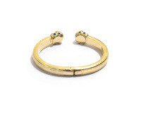 Bracelet ajustable en or plaqué or avec pierres ovales facettées en calcédoine rose vif et onyx vert, cadeau classique d'anniversaire pour elle