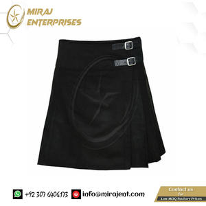 Élégant Ecosse Écossais National Tartan Utilitaire Kilt Jupe Dames Genou Longueur Noir Kilt Jupe Tartan Plissé - Product Image 2