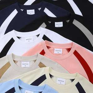 Camiseta personalizada de algodón de alta calidad para hombres Camiseta unisex de manga raglán en blanco de peso pesado de gran tamaño para hombres - Product Image 3