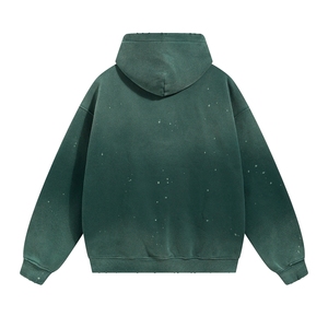 Sudaderas con Capucha Vintage con Lavado Desgastado, Logotipo Personalizado, Estilo Urbano, Unisex, Felpa Gruesa, Proveedor de Fábrica - Product Image 2
