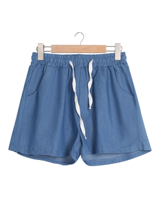 Ropa de gimnasio Pantalones cortos Niñas Cintura alta con cordón 100% Pantalones cortos de algodón Mujeres Verano Pantalones cortos de entrenamiento ligeros Señoras - Product Image 3