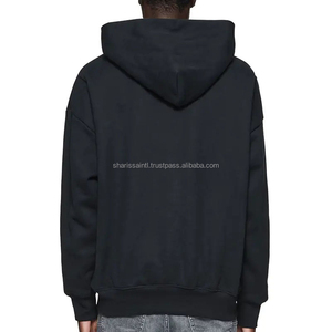 Personalizado Vintage recortada Boxy Fit cremallera sudaderas con capucha fabricantes de gran tamaño lavado ácido hombre desgastado sol desteñido Zip up Hoodie - Product Image 2