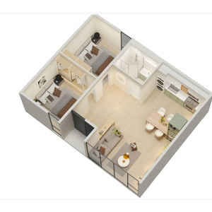 Casa Contenedor Moderna <span class=keywords><strong>de</strong></span> Lujo, Instalación Rápida, Casa Pequeña Prefabricada, Hotel, Certificación CE, <span class=keywords><strong>Irlanda</strong></span> del Norte - Product Image 3