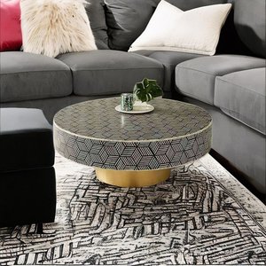 Taburete moderno con incrustaciones de hueso para uso doméstico y hotelero Taburetes de madera con incrustaciones fabricados en India por bHF CRAFTS al precio más barato - Product Image 1