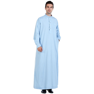 Al Daffah <b>Thobes</b> Any Pattern Long Sleeves <b>Men</b> Jubba Thobe 100% High Quality Islamic Muslim <b>Men's</b> Thobe / Thawb - Product Image 1