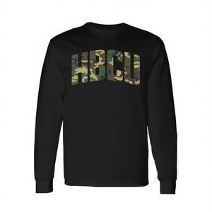 Maglietta a maniche lunghe mimetica HBCU Black History, maglietta promozionale HBCU - Product Image 2