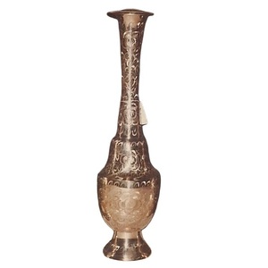 Vase à fleurs en laiton de haute qualité avec gravure or fini pour décor à la maison décoration de Table Vase à fleurs - Product Image 6