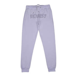 Conjunto de dos piezas de chándal de lana tecnológica para hombre blanco y negro con logotipo de bordado y diamantes de imitación, pantalones de chándal de entrenamiento físico para gimnasio - Product Image 3