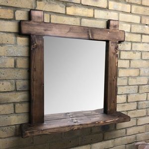 Home Unique Cadre de miroir rotatif en bois avec miroir de style royal pour salon de beauté Décoration de Noël - Product Image 5
