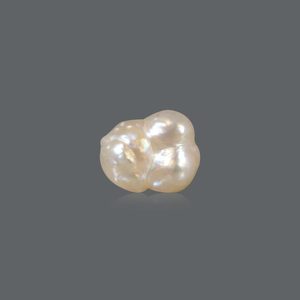 Perla de Agua Dulce Natural Barroca de 8.08 Quilates, Color Blanco Rosado Dorado, Perla de Joyería Basra Pearl - Product Image 1