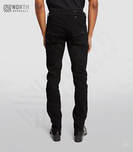 Pantalones Vaqueros de Mezclilla para Hombre al por Mayor, con Bolsillos Laterales, Cierre de Cremallera, Pantalones Largos Casuales, Servicio OEM - Product Image 4