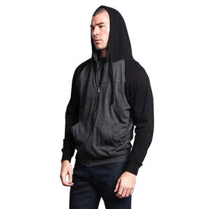 เสื้อฮู้ดสวมหัวสำหรับผู้ชายน้ำหนักเบาวัสดุสีทึบงานออกแบบโลโก้ได้ตามต้องการ - Product Image 3