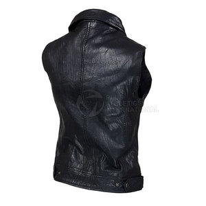 Top Quality Whole Sale Rate 2026 Leather Custom Waistcoat Whole Sale Rate <b>Women</b> Leather <b>Vest</b> Made In Pakistan - Product Image 4