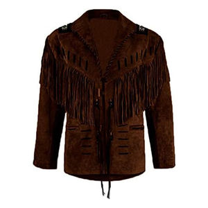 Western Wear Cowboy Vente en gros Fabricant américain d'usine pour hommes Vestes en cuir Western pour hommes - Product Image 1