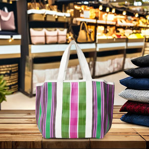 Bolsas de compras de nylon Plástico de polipropileno reciclado sostenible Hecho EN LA India-Opciones a granel PP tejido grande ecológico - Product Image 3