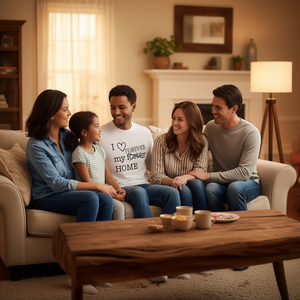 Camiseta de manga larga con diseño 'I Love My Forever Foster Home' de Forever Foster Home Adoption Family Love - Product Image 3