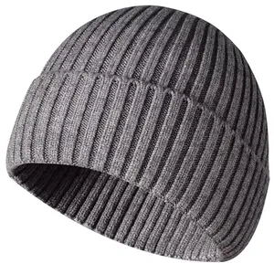 High Quality 100% Wool Stylish <b>Winter</b> Warm Breathable Waterproof Beanie <b>Caps</b> for Unisex in Custom Colors and Sizes - Product Image 5
