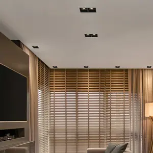 ไฟดาวน์ไลท์แบบฝังฝ้าเพดาน VireonSquare ดีไซน์ไร้ขอบ 12W อะลูมิเนียม COB 4000K แสงวอร์มไวท์ 3000K IP65/IP54 ได้รับการรับรองมาตรฐาน ETL สำหรับโรงแรม - Product Image 3