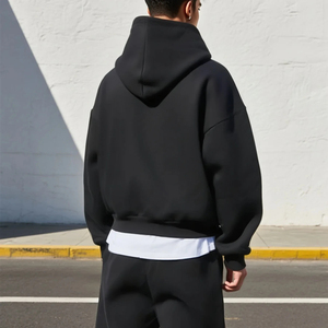 Conjunto Deportivo de Sudadera con Capucha y Pantalones Jogger para Hombre, Corte Regular, 100% Algodón Ecológico, Premium, con Bolsillos y Logotipo Personalizado - Product Image 2