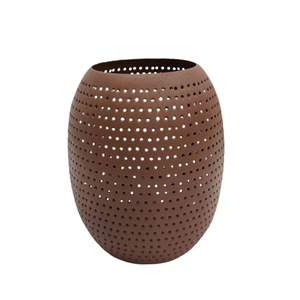 Vente chaude Personnalisé Enduit De Cuivre Rond En Métal Votive Bougeoir Unique Article Décoratif Pour La Maison pour Noël - Product Image 4