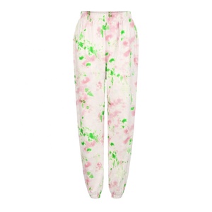 Pantalon de survêtement baggy à taille élastique personnalisé tie-dye pour femmes Streetwear Gym Wear avec décoration en dentelle pour l'hiver - Product Image 3
