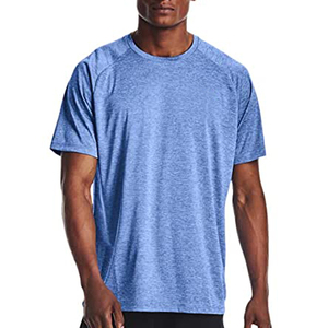 เสื้อยืดผู้ชายผ้าฝ้าย100% ระบายอากาศได้แบบเรียบๆ - Product Image 1