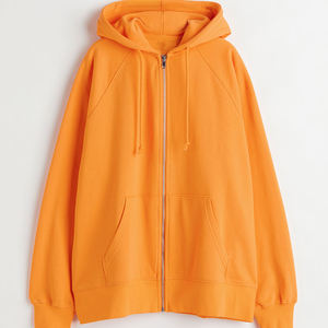 Sudadera con capucha de algodón 100% de alta calidad para mujer, sudadera de lana de invierno con decoración de insignia de cremallera difusa, precio razonable - Product Image 6