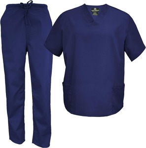Conjuntos Unisex Cordón Scrub Set Enfermería Personal Ropa de trabajo y pantalones Hospital Scrubs Uniforme - Product Image 6