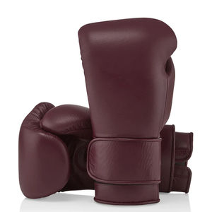 Gants professionnels de MMA et de boxe Logo personnalisé Gants d'entraînement en cuir PU Crochet Boucle Sparring Logo Gants en cuir pour arts martiaux - Product Image 1