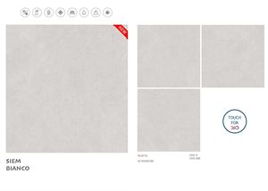 Carreaux de porcelaine rustique mat durable 1200x1200 Carrelage de sol indien robuste pour salon bureau hôtel exporté intérieur - Product Image 6