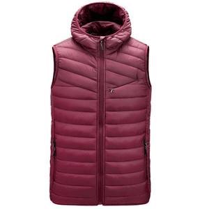 Personalizable de los hombres sin mangas con capucha impermeable ecológico burbuja Puffer chaleco chaqueta cálido invierno impermeable de secado rápido personalizado - Product Image 5