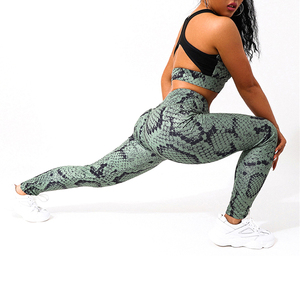 Camouflage Printed Yoga Set Women Sportswear Workout Sports Suit <b>Ladies</b> Gym Clothing Fitness Leggings - Product Image 3