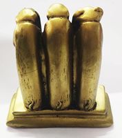 Statues et Ornements de Singes Faits Main en Laiton – Décoration Artistique pour la Maison et le Bureau – Ne pas parler, ne pas entendre, ne pas voir le mal