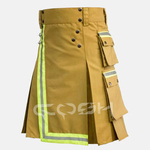 Kilt utilitaire traditionnel de pompier d'Écosse | Firemans Tactical Duty Cotton Utility Kilt Fabriqué au Pakistan - Product Image 1