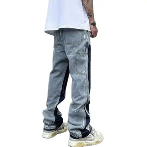 Pantalones de mezclilla resistentes y duraderos para hombre, pantalones vaqueros de ajuste cómodo, perfectos para trajes casuales, aventuras al aire libre y estilo diario - Product Image 4