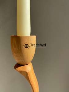 Candelabro de Madera de Primera Calidad, Soporte Hecho a Mano por Diseñadores para Decoración del Hogar, Tamaños y Formas Personalizables, Tradebyd - Product Image 4