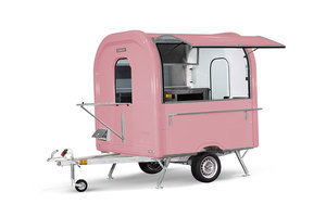 Achetez une remorque de camion-restaurant miniature personnalisée en aluminium et fibre de verre avec garantie de 5 ans, directement du fabricant à bas prix - Product Image 2