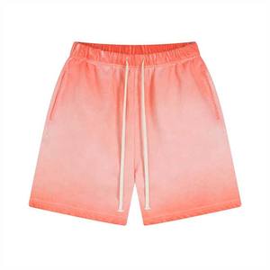 Pantalones cortos lavados vintage de algodón desgastado personalizados para hombre, ropa de calle con cierre elástico de cintura media transpirable de secado rápido para correr - Product Image 2