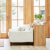 Commode moderne en bois à 3 tiroirs pour chambre à coucher et salon, meuble au design minimaliste