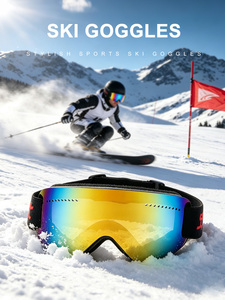 Masque de ski d'hiver anti-buée, coupe-vent, anti-poussière, pour snowboard, moto, tout-terrain, pour hommes et femmes, activités de plein air - Product Image 6