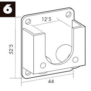 Supporto per Tenda a Rullo Zincato - Product Image 4