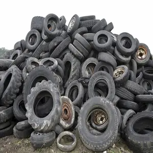 价格便宜的清洁橡胶废料轮胎准备出口
