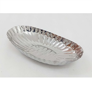 Plat ovale en métal de qualité supérieure, design moderne fait à la main, pour la décoration de la maison, la vaisselle, la cuisine, pour la maison, le restaurant, les occasions et les fêtes. - Product Image 4