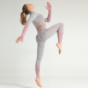 Conjunto de Yoga Deportivo sin Costuras de Primera Calidad para Mujer, Moda 2025, en Existencia, Ropa Deportiva al por Mayor, Moda Personalizada - Product Image 6