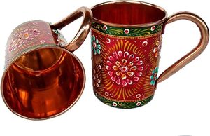 Tasse en cuivre imprimé écologique avec logo ou design pour marquer des produits promotionnels au prix de gros par HF CRAFTS - Product Image 4