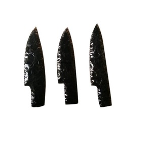 Venta al por mayor punta de flecha de obsidiana negra cuchillo de 5 "pulgadas cuchillo de mano cuchillo de punta de flecha para la venta - Product Image 6